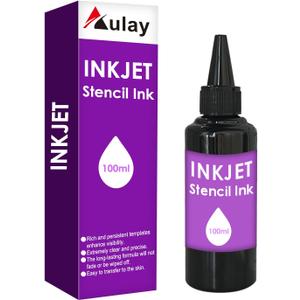 Tattoo Stencil Printer Ink (100ml) Refill for EcoTank Inkjet Printers - Professional Grade Transfer Ink - Clog-Free, Smudge-Proof Formula for Crisp & Long-Lasting Stencils