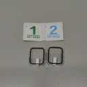 Ailun for Apple Watch SE 3/SE 2023/Series 6/5/4/SE Screen Protector [44mm], Ultra-Thin Hard PC Case Built in Tempered Glass for iWatch, Shockproof Cover with Button [2 Pack][Clear] (Transparent)