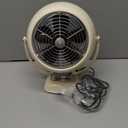 Vornado VFAN Jr. Vintage Metal Desk Fan, 2-Speed, Retro Air Circulator with Adjustable Tilt, Fan for Bedroom, Office and Dorm Room Cooling, Vintage White