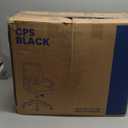 BestOffice | Ergonomic Office Chair | Mid-Back Swivel Desk Chair | Breathable Backrest & Lumbar Support | Adjustable Height | Sponge Seat | Rolling Wheels | Dark Black | for Adults & Women