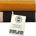 Everlayer Luxury Bath Sheets - Reversible 2 in 1 Design, 35"x 70", Sets of 2, 550 GSM - 100% Combed Cotton, Ultra Soft, Thick & Plush Bath Sheets, Made in Portugal (Amber Charcoal-Janus)