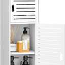 Bathroom Storage Cabinet,Small Floor Cabinet,Multifunctional Side Organizer Rack Stand Table, White