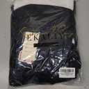 Ekaliy Women's Puff Long Sleeve Shirt Dress Elegant Button Down Loose Swing Party Maxi Dress Black L