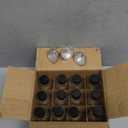 12 Pack, 2 oz Small Clear Glass Bottles w/Lid & 3 Funnels - 60ml Boston Shot Bottles for Health, Immunity, Potion, Wellness, Sample, Ginger, Juice - Mini Personal Care & Beauty Travel Bottle