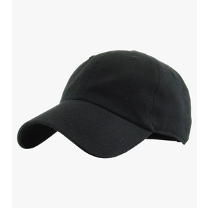 KBETHOS® Classic Cotton Adjustable Low Crown Cotton Baseball Cap , Black