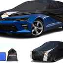 Chevrolet Chevy Camaro Car Cover 100% Waterproof All Weather, Gift with Towel, 10 Layers Car Cover Custom Fit 1970-2026 Camaro ZL1/SS/Z28/LT/LE/LS, Full Exterior Cover Rain Sun UV Protection.