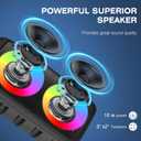 Karaoke Machine for Adults Kids,Colorful LED Lights, Portable Bluetooth Speaker with 1 Wired Mic Support TWS/TF/USB/AUX for Home Party Stage,Outdoor, Xmas Gifts,Outdoor