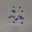 PATIKIL 0.5ml Plastic Cryogenic, 25Pcs Self Standing Cryogenic Vial Screw Top Frozen Test Tube for Lab Laboratory Science, Blue Cap