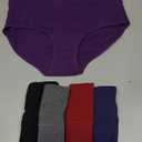 Molasus Women's Cotton Underwear High Waisted Full Coverage Ladies Panties (Regular & Plus Size) (Medium, Multicolor-5pack-a1)