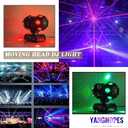 Moving Head Stage Lights Professional DMX512 DJ Lights Sound Activated for KTV Disco Party Wedding Concert Festival