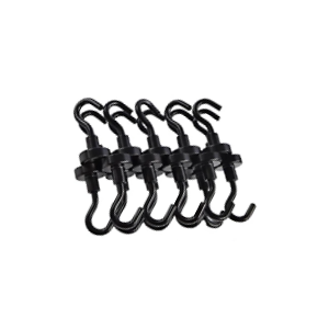 Magnetic Hooks 15x19mm Pack of 4 - Black Heavy Duty