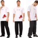 MISS FANTASY Pirate Shirt Women Men - Pirate Costume Outfits Halloween Unisex Adults (White, XL)