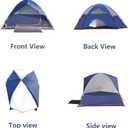 ASFANES Sundome Camping Tent with Rainfly, 2/4/6/10 Person Tent Sets Up in 10 Mins, Weatherproof Shelter for Camping, Festivals, Backyard, Sleepovers, & More