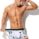 Arjen Kroos Men's Sexy Silky Underwear Breathable Pouch Trunks Boxer Briefs 4 Pack