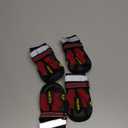 QUMY Dog Shoes Boots & Paw Protectors for Winter Snowy Day, Summer Hot Pavement, Water-Resistant in Rainy Weather, Outdoor Walking, Indoor Hardfloors Skid-Resistant Sole (Size 4: 2.2''x2.6''(W*L) (Pack of 4))