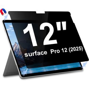 Magnetic Privacy Screen for 12 Inch Surface Laptop Pro 12, Removable Anti Glare Surface Laptop Pro 12 Screen Protector, Blue Light Filter, Anti Spy Easy Install