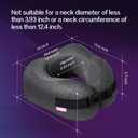 Travel Pillow Vac Compressed Memory Foam Neck Pillow Airplane,Comfortable,Neck Support,Machine Washable,Airplanes Travel Essentials Accessories for Office,Flight,Cars Breaks Sleeping(Black)