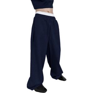 Landtown Men's Baggy Lounge Pants Cotton Sweatpants with Elastic Drawstring Waist with Pockets, Size M