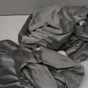 H.VERSAILTEX Velvet Stretch Couch Cushion Cover Plush Cushion Slipcover for Chair Loveseat Sofa Cushion Furniture Protector Seat Cushion Sofa Cover (3 Piece XL Sofa Cushion Covers, Grey)