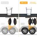 CircleRoad Camper Wheel Chock Stabilizer 2 Sets, Upgraded Side Grain Heavy Duty X-Shaped Stabilizer Wheel Chock RV Travel Trailer Accessories Anti-Move Anti Rust Coating Tire Chalks