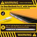 IBENZER Compatible with MacBook Pro 13 Inch Case M2 M1 2026 2025 2024 2023 2022 A2338 A2289 A2251 A2159 A1989 A1706 A1708, Hard Shell Case & Keyboard Cover for Mac Pro 13, Marigold, T13MAGD+1A
