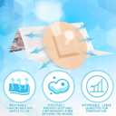 Geiserailie 200pcs 7/8 Inch Round Bandages for Face Sensitive Skin Silicone Small Bandages Sterile Hypoaller Lenic Latex Free Nonstick for Sensitive Fragile Skin Delicate Wounds