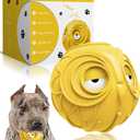 Giggle Ball for Dogs Owl Toys for Puppy Interactive Dog Toy Medium Large Dogs Natural Rubber Cute Hoot Fun Gift for Dog (Yellow Owl)