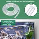 CWKJ 2 Pack 80GPH (4W 300L/H) Submersible Water Pump with 4.9ft Tubing (1/3-Inch ID), 3 Nozzles for Aquarium, Pond, Fish Tank, Hydroponics