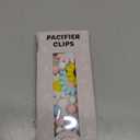 Silicone Pacifier Clip, 4 Pack Pacifier Holder for Boys and Girls, Adorable Sunflower Pacifier Clips Fits for Most Pacifier, Baby Teethers, Baby Shower and Baby Gift (Pink, Blue, Yellow, White)