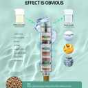 SR SUN RISE Filtered Shower Head with Handheld High Pressure 9 Spray Mode Showerhead Detachable Shower Head Water Softener Filters Beads for Hard Water Remove Chlorine 4 Filters Brushed Nickel