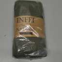 Solid Color Polyester Linen Blended Thin Dinner Napkins - Pack of 12 (40 x 40 cm) - for Events & Home Use (Army Green)