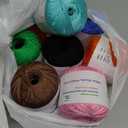 Crochet Thread, Size 10 Mercerized Cotton Lace Yarn Set, 8 Pearl 50g Balls Yarn for Hand Knitting