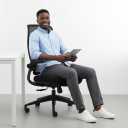 Resistance Ergonomic Office Chair with 135 Recline, 3D Armrests, Breathable Mesh & Adaptive Lumbar Support 