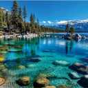 Landscape Jigsaw Puzzle 1000 Pieces Lake Tahoe Scenery with Clear Turquoise Waters, Snow-Capped Mountains & Pine Forests, Challenging & Fun Puzzle for Adults and Teens, Ideal Gift & Home Decor