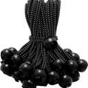50 Pack 6 Inch Bungee CordsBungee Balls, Bungee Cords with Balls,Elastic String Ties for Camping, Tents, Tarp, Canopy Shelter, Wall Pipe,Holding Wire and UV Resistant,Tarp tie Down