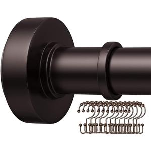Bronze Shower Curtain Rogs 18-72 Inches, Bronze