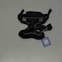 Cat Harness and Leash for Walking Escape Proof Soft Adjustable Cat Leash Breathable Comfortable Vest Easy to Wear Kitten Harness for Outdoor Travel (Black, S (7-12lb))