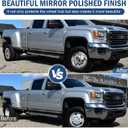 hightall 17 Wheel Simulators, 17" 8 Lug 5 Hand Holes Stainless Steel Hubcaps,Polished Surface,Bolts On Wheel Cover Set Compatible with 2011-2025 Chevy SILVERAD0 3500/GMC Sierra 3500 HD DRW, 17For 2001-2007GMC3500 2003-2021G3500/G30