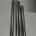 Chrome Shower Curtain Rod Spring Tension 30 to 80 Inch,1 Inch Diameter Adjustable Shower Rods for Bathroom,No Drilling