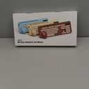 Wireless Keyboard and Mouse Combo, Retro Round Keycaps, Full-Size Cute Typewriter Keyboard with Large Phone/Tablet Holder, Auto-Sleep, 2.4GHz Cordless Connection for Windows/PC/Laptop (Camellia Rose)