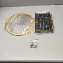 Makeup Organizer for Vanity, Black Gold Perfume Organizer for Dresser, 2-Tier Bathroom Countertop Organizers, Bathroom Counter Shelf Skincare Holder Perfume Tray Cosmetic Display