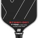YVmove Pickleball Paddle with T700 Raw Carbon Fiber Surface & 16mm STR-Core Power Polymer Core, Premium Pickle Ball Racket Designed for Ultimate Spin & Consistency, USAPA Approved