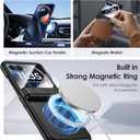 Maxdara for Motorola Razr 2025/2024 Magnetic Case, with [Hidden Kickstand] [Compatible with MagSafe] [Built-in Screen Protector] [Hinge Protection] Cover for Moto Razr 2025/2024, Black