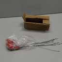 20pcs Security Marking Cable Seals Tamper Proof Steel Wire Seal Numbered Shipping Seals Disposable Pull Tight Self-Locking Cable Seal Truck, Trailers, Cargo, Containers Seal Ties Straps (Red, 20pcs)