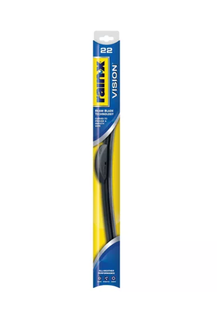 Rain-X 22" Vision Wiper Blade: Black Windshield Wipers, Plastic & Rubber