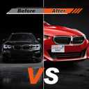 Front Tow Hook License Plate Mount Bracket Fit for BMW 1 3 5 Series E46 E90 E91 E92 E93 E39 X5 E70 G30 No-Drill Front Bumper Plate Holder Kit