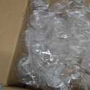 48 Stemless Plastic Wine Glasses - 12oz Clear Disposable Party Cups for Parties - Wine Tumblers