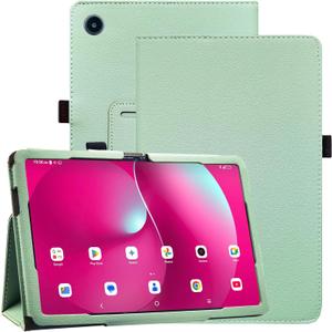 Caweet Case for T-Mobile Revvl Tab 2 Tablet - Premium Leather Folio Protective Stand Cover with Magnetic Closure, Green