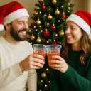 Honeydak 50 Pcs Christmas Cups 12 oz Merry Christmas Plastic Cups Clear Winter Disposable Glasses Xmas Theme Drinking Glasses for Home Xmas Winter Holiday Party Favors Kitchen Supplies Decoration