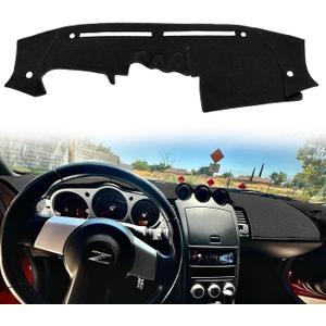 Dash Cover Mat Custom Fit for Nissan 350Z with Sensor Cutouts,Dashboard Pad Cap Carpet Protector K215